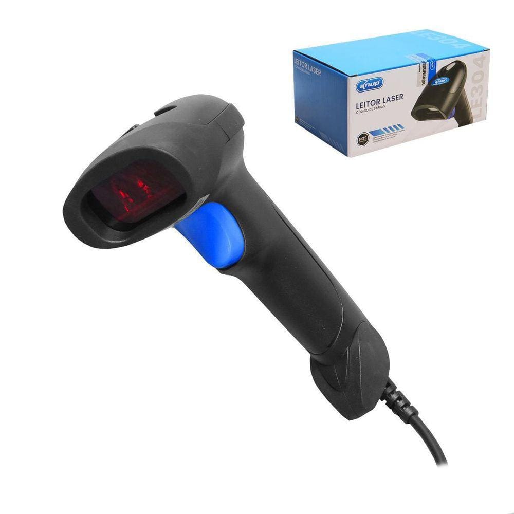 Leitor De Código De Barras Laser Usb Com Fio Knup - Kp-Le304