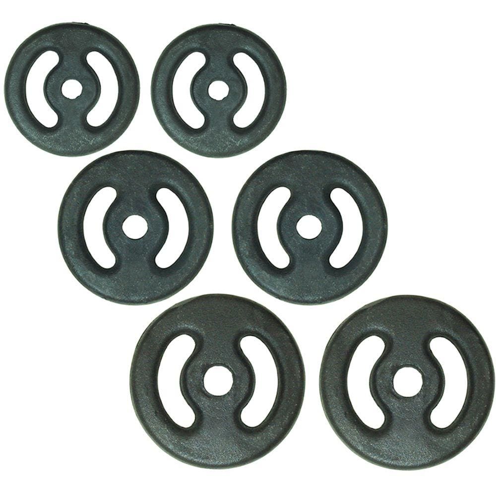 Kit anilhas pintadas 24kg Poli Sports