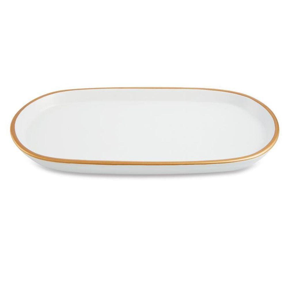 Bandeja Decorativa Lavabo Banheiro Multiuso Em Cerâmica