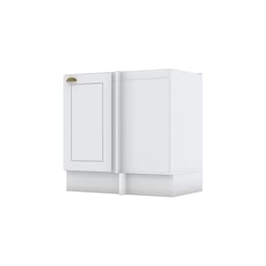 Balcão De Canto Organizador 1 Porta 1 Prateleira 2 Nichos Cozinha Americana Modulada 100% MDF Branco