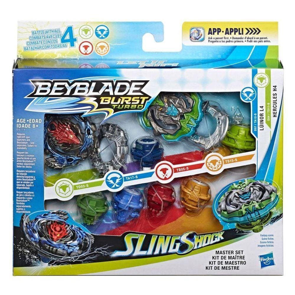 Brinquedo Beyblade Burst Valtryek Ataque Hasbro B9500 Cor Azul