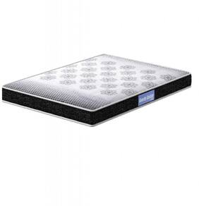 Colchão Casal Espuma D23 138x188x12cm Preto C/Branco