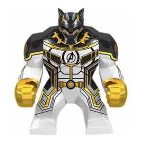 Boneco Big Blocos De Montar Grande Pantera Negra Vingadores