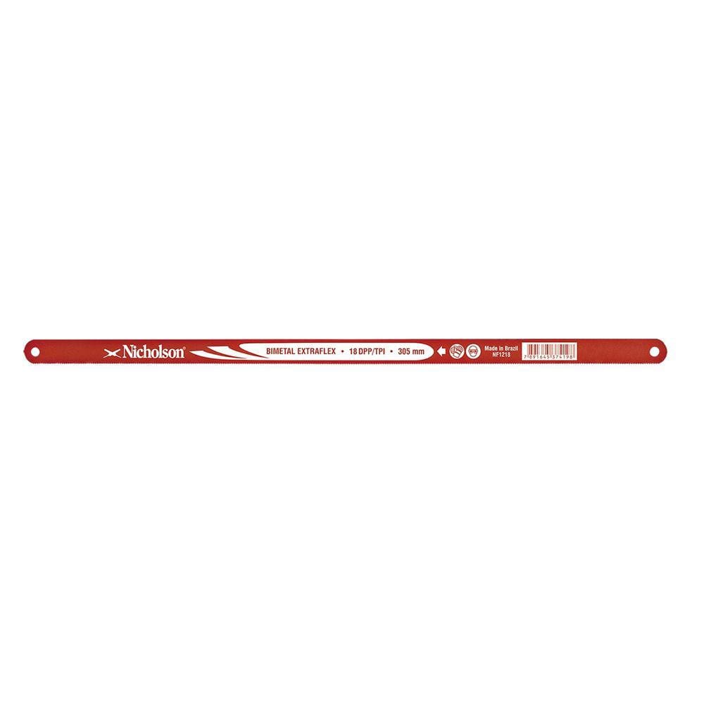 Lâmina De Serra Manual Bimetal Extraflex 18 Dentes Nf1218b