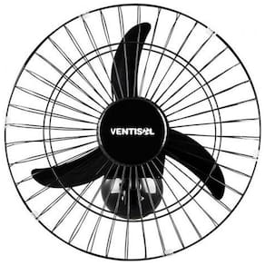 Ventilador De Parede Ventisol 50cm Premium Preto Bivolt