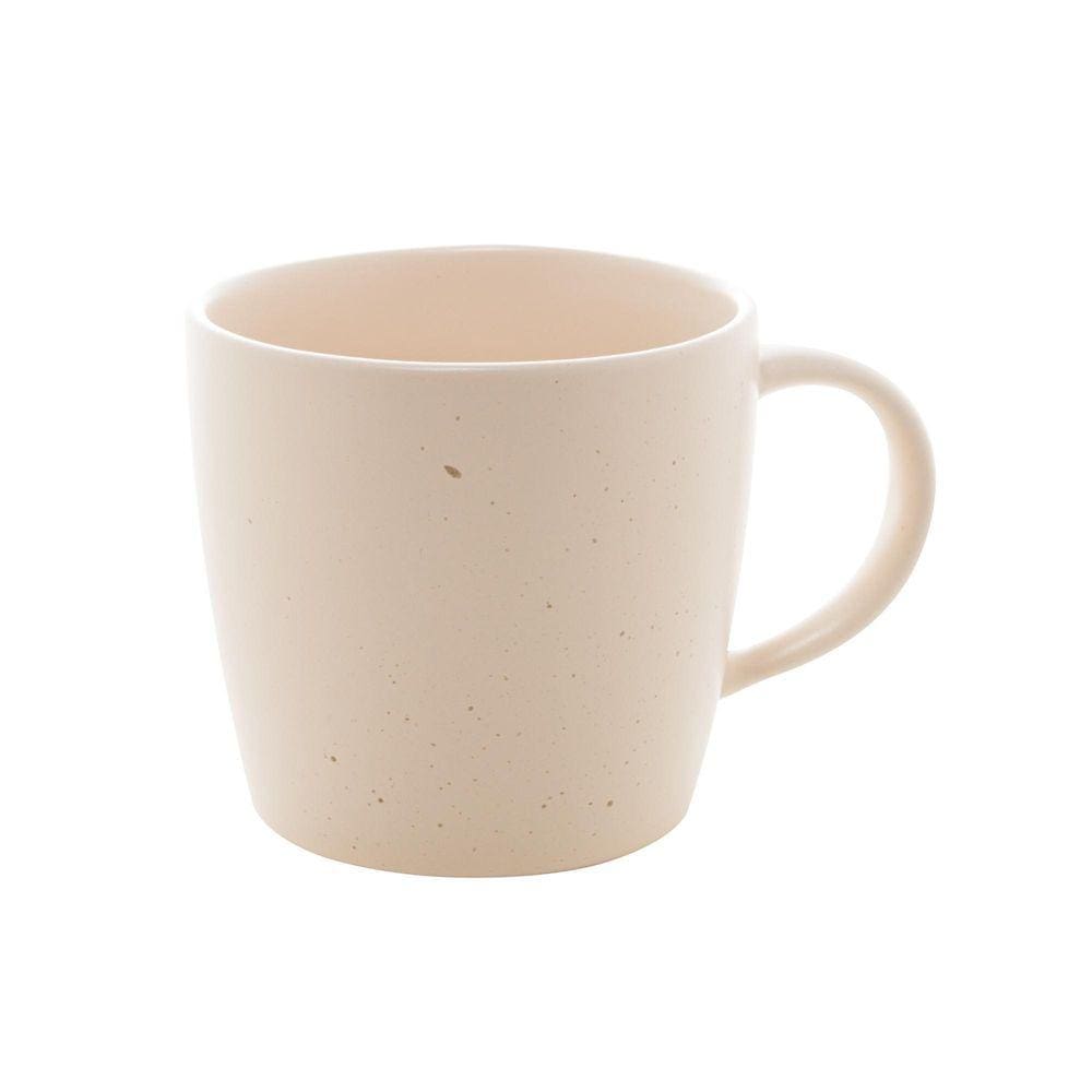 Caneca Em Cerâmica Bon Gourmet Granilite Marfim 430ml