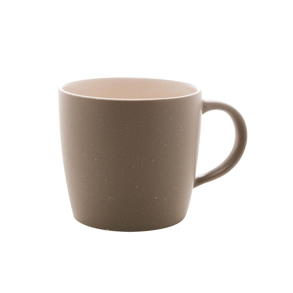 Caneca Em Cerâmica Bon Gourmet Granilite Cinza 430ml