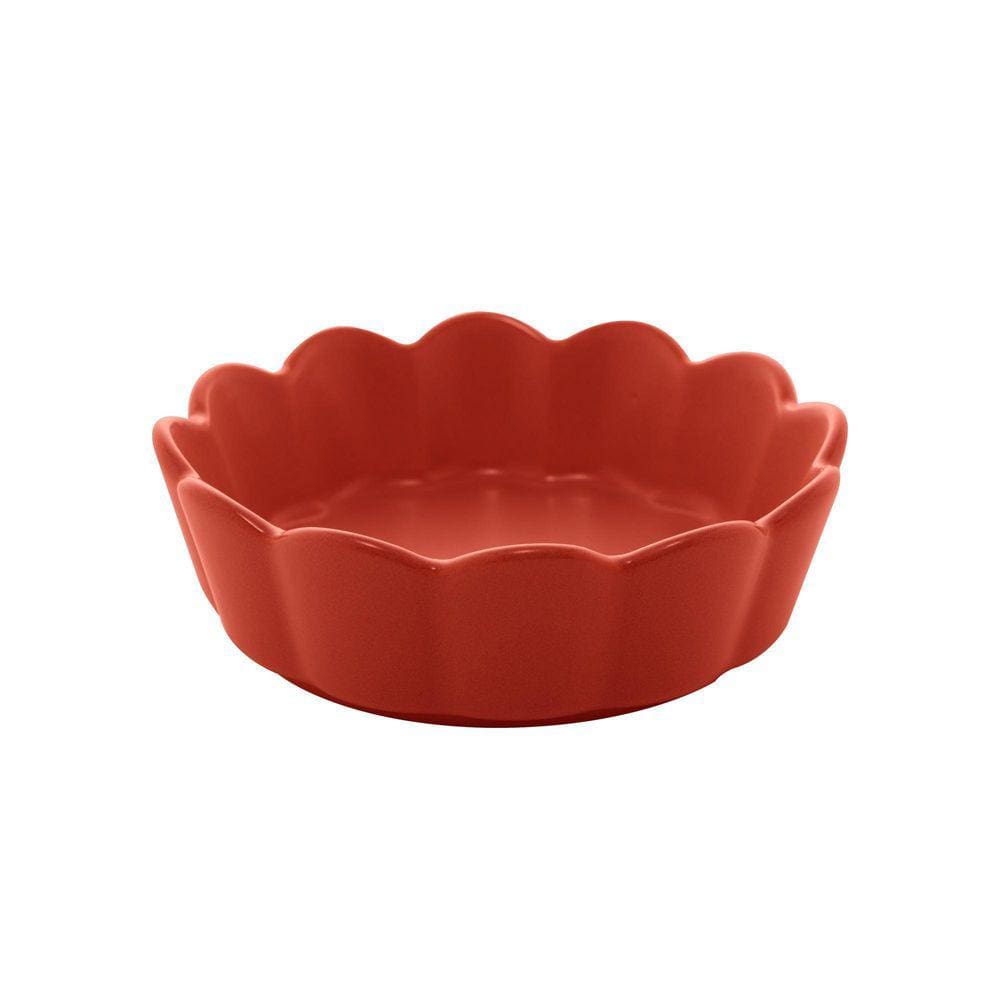03 Bowls Porcelana Nórdica Bon Gourmet Vermelho Matt 15X5Cm