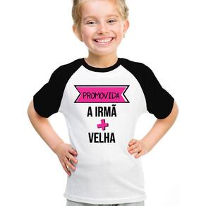 camiseta infantil promovida irma mais velha camisa tshirt