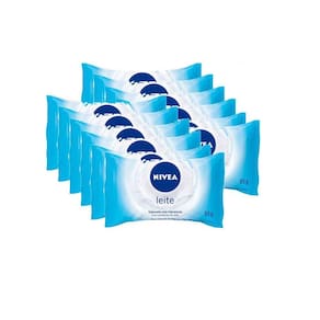 Kit Sabonete Hidratante Nivea Proteína Do Leite 85g - 12 Unidades