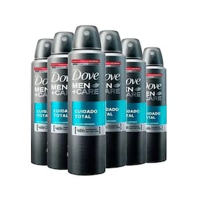 Kit Desodorante Aerosol Dove Men Care Cuidado Total 89g 6 Unidades