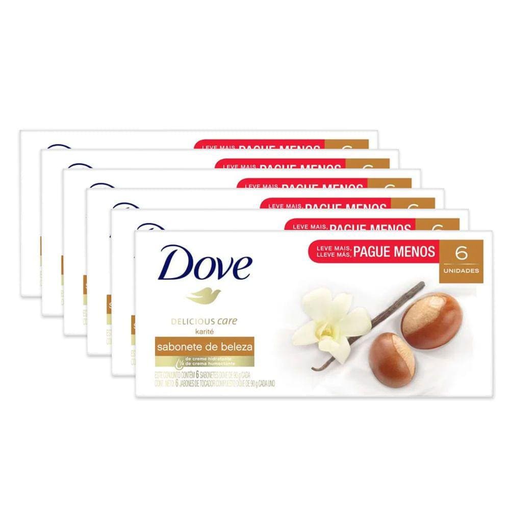 Kit Sabonete Em Barra Dove Karite 90g - 36 Unidades