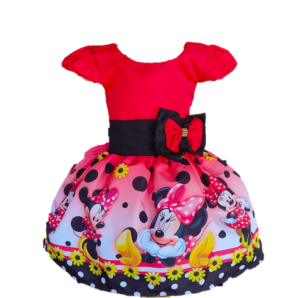 Vestido minnie rosa adulto Black Friday Pontofrio