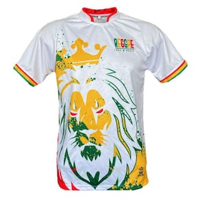 Camisa | camiseta Leão Rei - Reggae Love & Peace - Branca