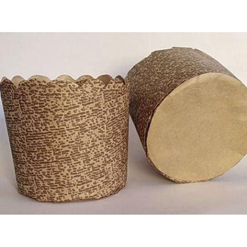 Forma para panetone 100g decorada pacote com 100 - Petropel