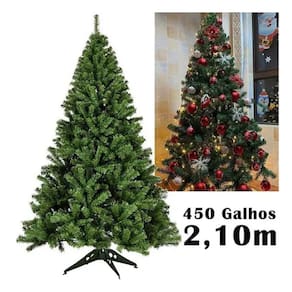 Árvore De Natal Luxo Imperial Noruega 210cm 1086 Galhos