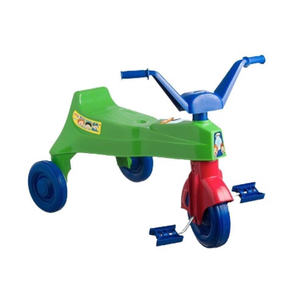 Triciclo Infantil com Haste Empurrador Pedal Motoca Velotrol 2 em