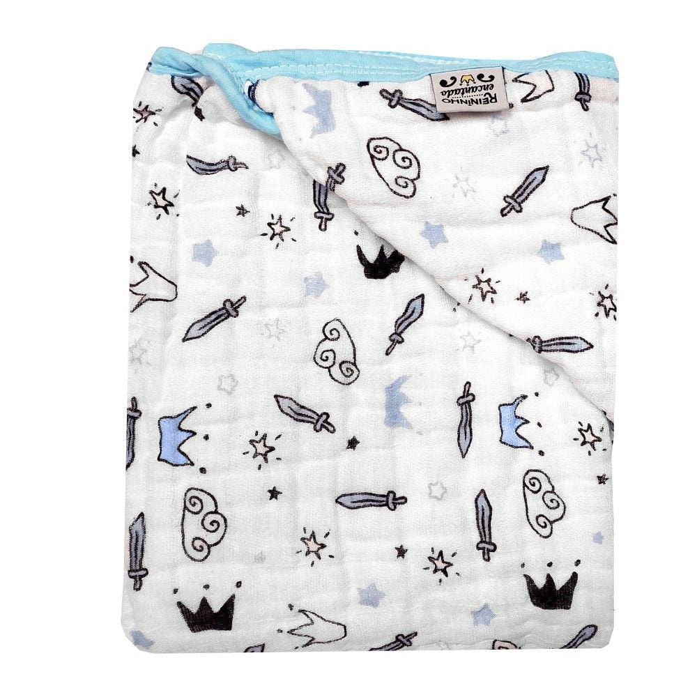 Toalha Banho Infantil Bebe Soft 85x85cm Estampada 3 Camadas De Fralda 100% Algodao Menino Com Capuz