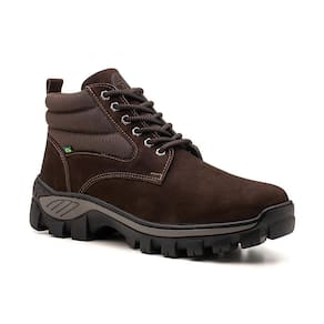 Bota Adventure Couro Masculina Conforto Resistente Trekking