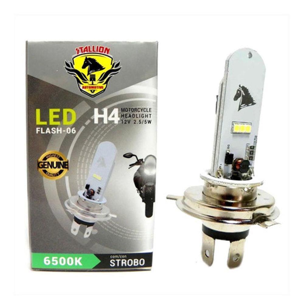Lâmpada do Farol LED H4 Super Branca Strobo