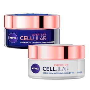 Kit Creme Facial Nivea Antissinais Cellular Lift Expert Noite + Dia 50g
