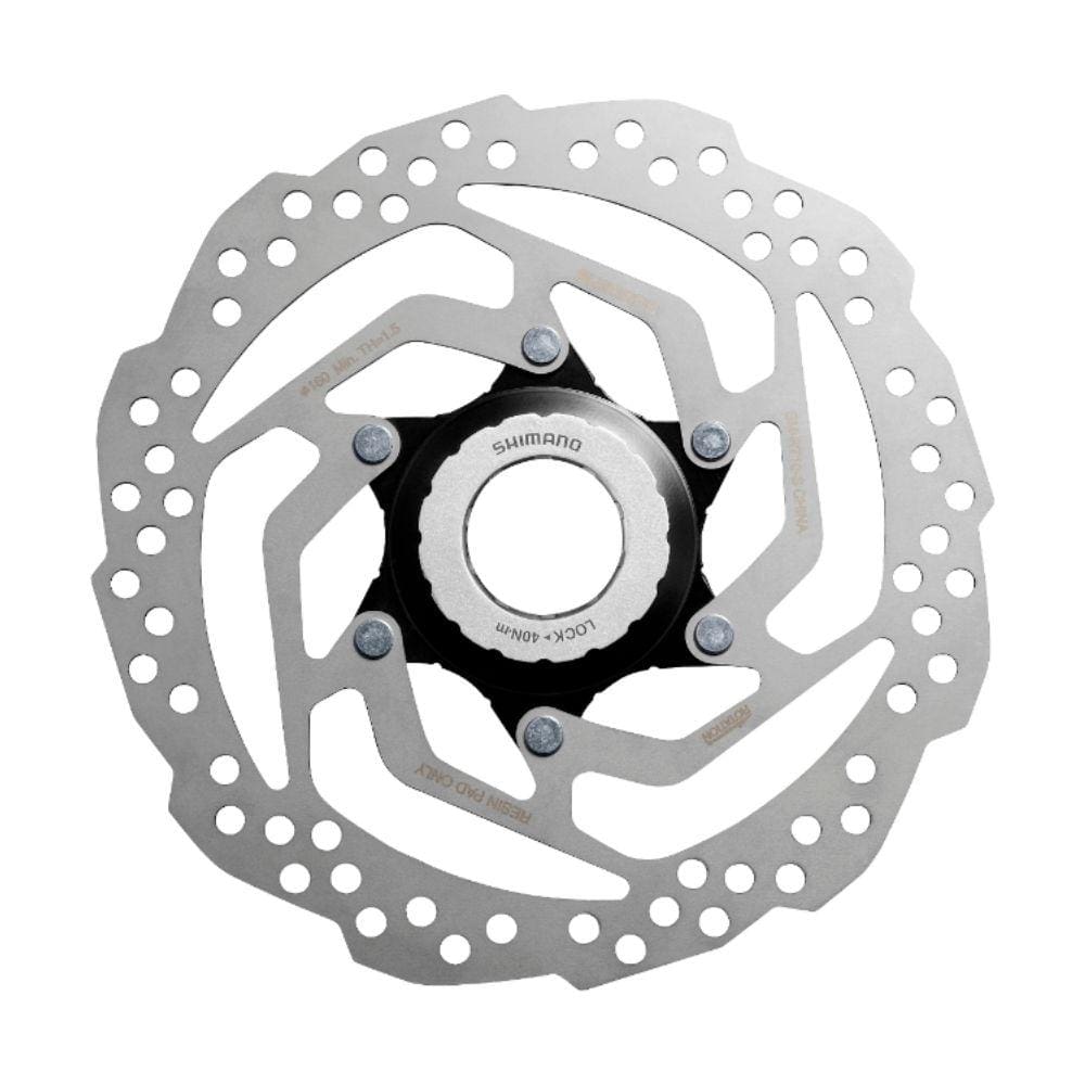 Disco Rotor SM RT10 160mm Estriado Center Lock em Aço Shimano Tourney TX800