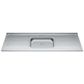 Pia de Cozinha com Cuba 180cm e Válvula Aço Inox - Ghel Plus