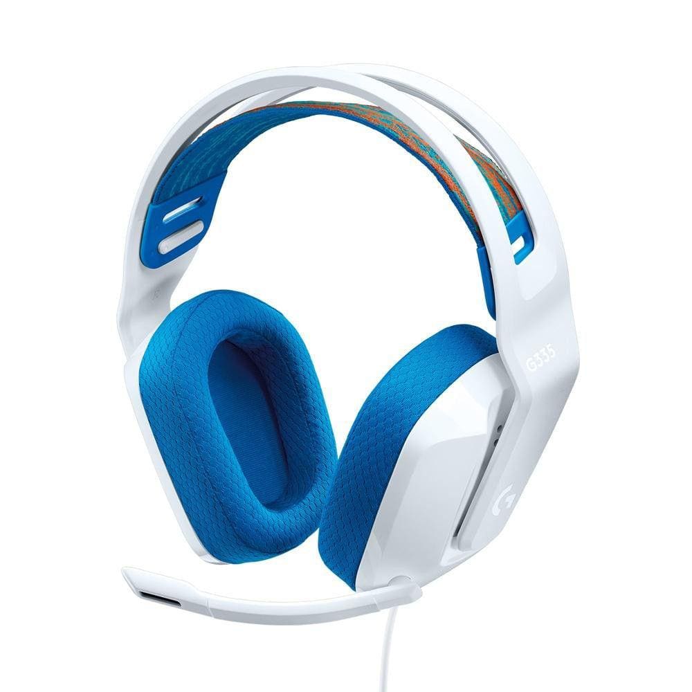 Headset Gamer com Fio Logitech Lightspeed G335 3.5mm Para Xbox PS4 PS5 PC Branco