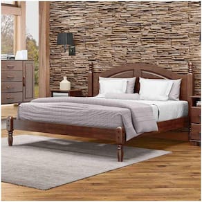 Cama Casal Queen Colchão 158 X 1,98cm Madeira Maciça Pinus