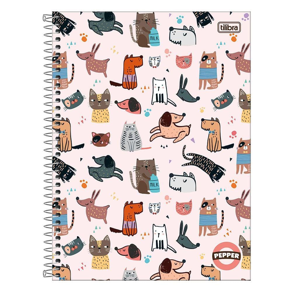 Caderno Universitário Tilibra Pepper Feminino 10 Matérias 160 Folhas