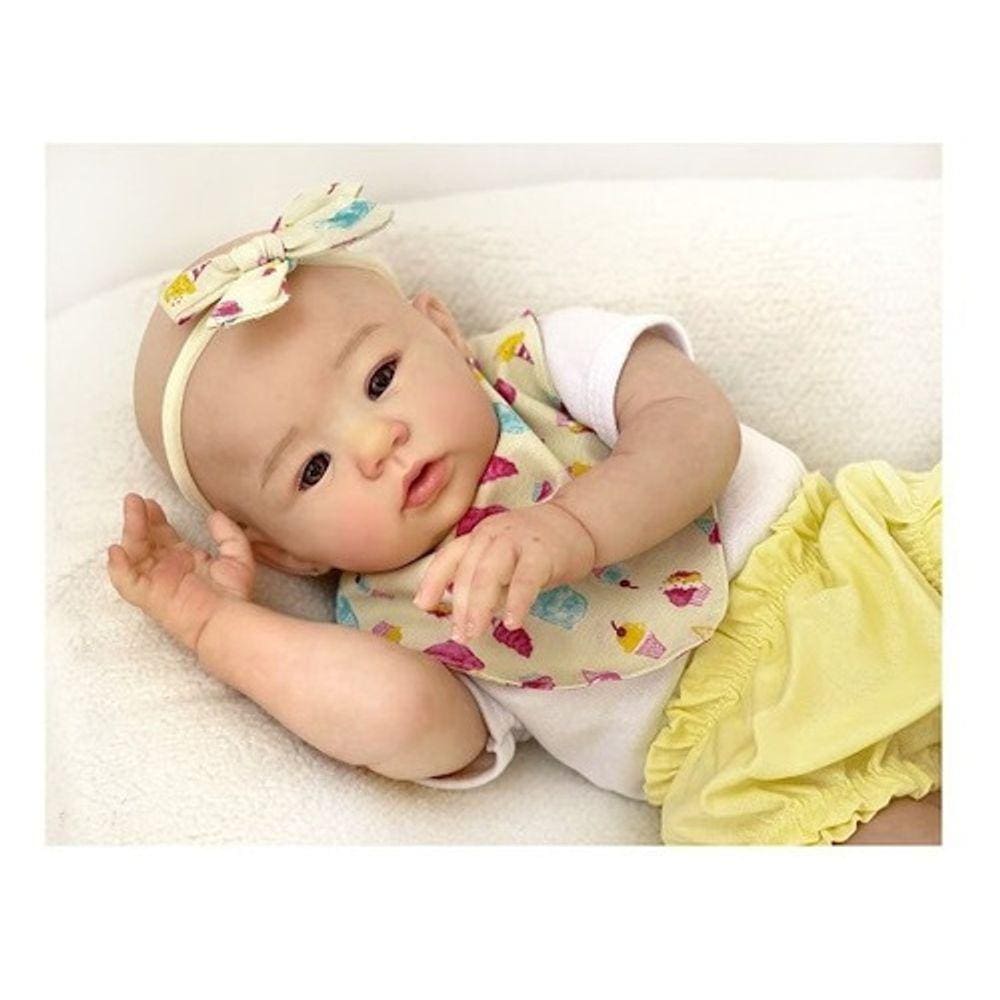 Bebe Reborn Carequinha Silicone Realista Toma Banho