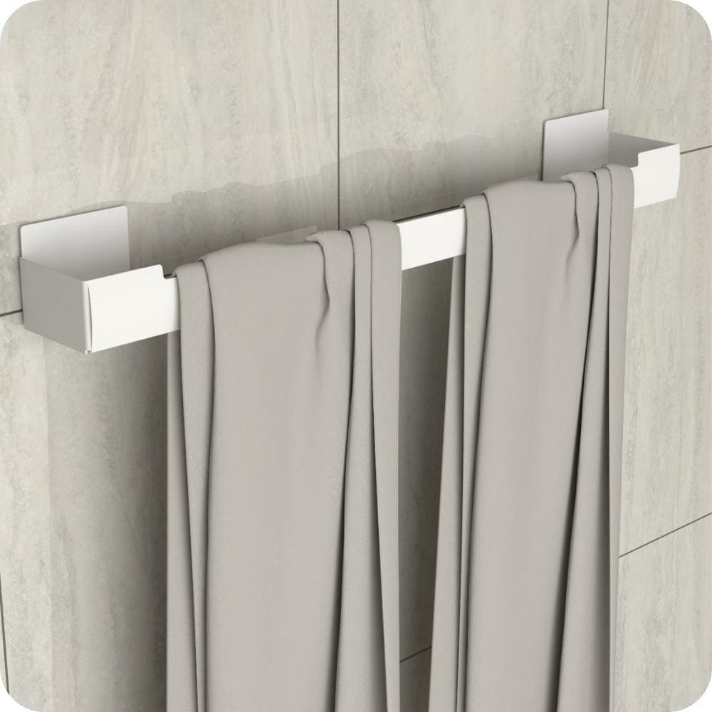 Porta Toalha De Banho Ventosa Autocolante Parede Branco ELG