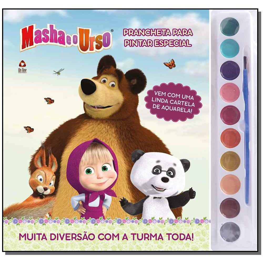 Masha e o Urso - Prancheta para colorir: É hora de pintar com toda