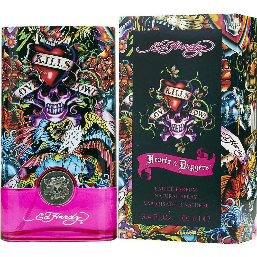 Perfume Feminino Ed Hardy Hearts & Daggers Christian Audigier Eau De Parfum 100 Ml