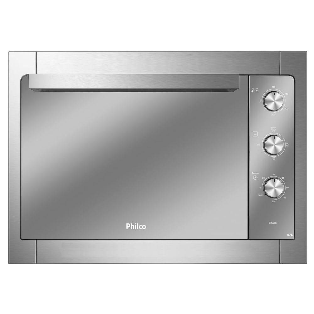 Forno Elétrico De Embutir Philco Pfe47E Esmaltado Dupla Resistência 47L 127V