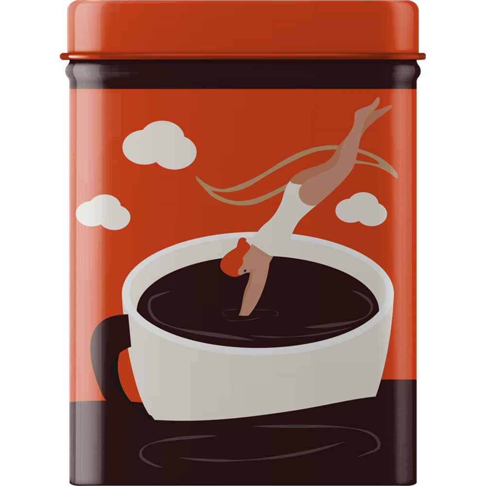 Lata LOUCA POR CAFÉ 3 Corações
