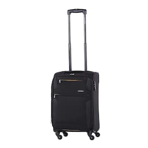 Mala de Viagem Media Expansível Poliester Samsonite Bahia Cadeado Tsa Rodas 360º Preta
