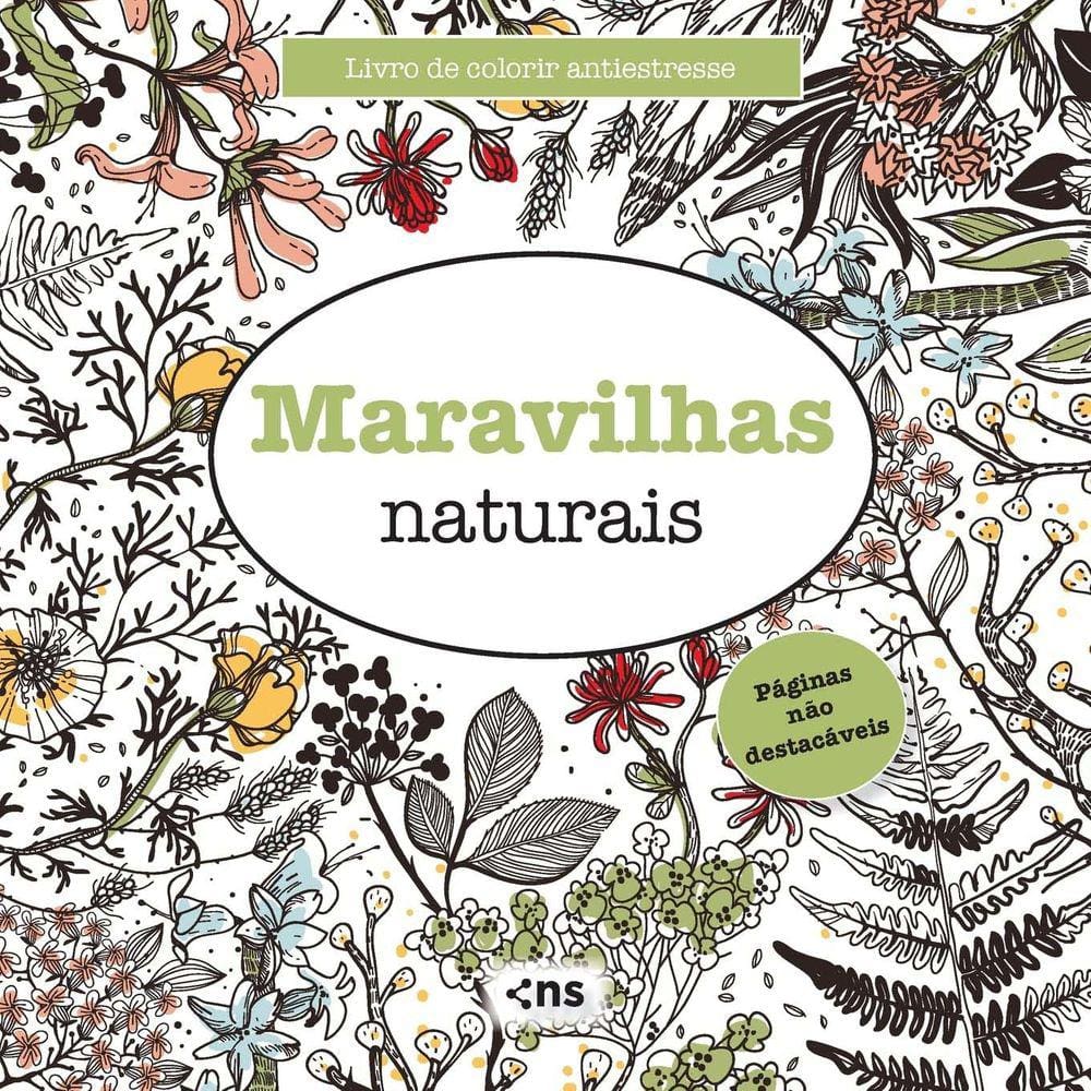 Livro Colorir Antiestresse Maravilhas Naturais Pontofrio