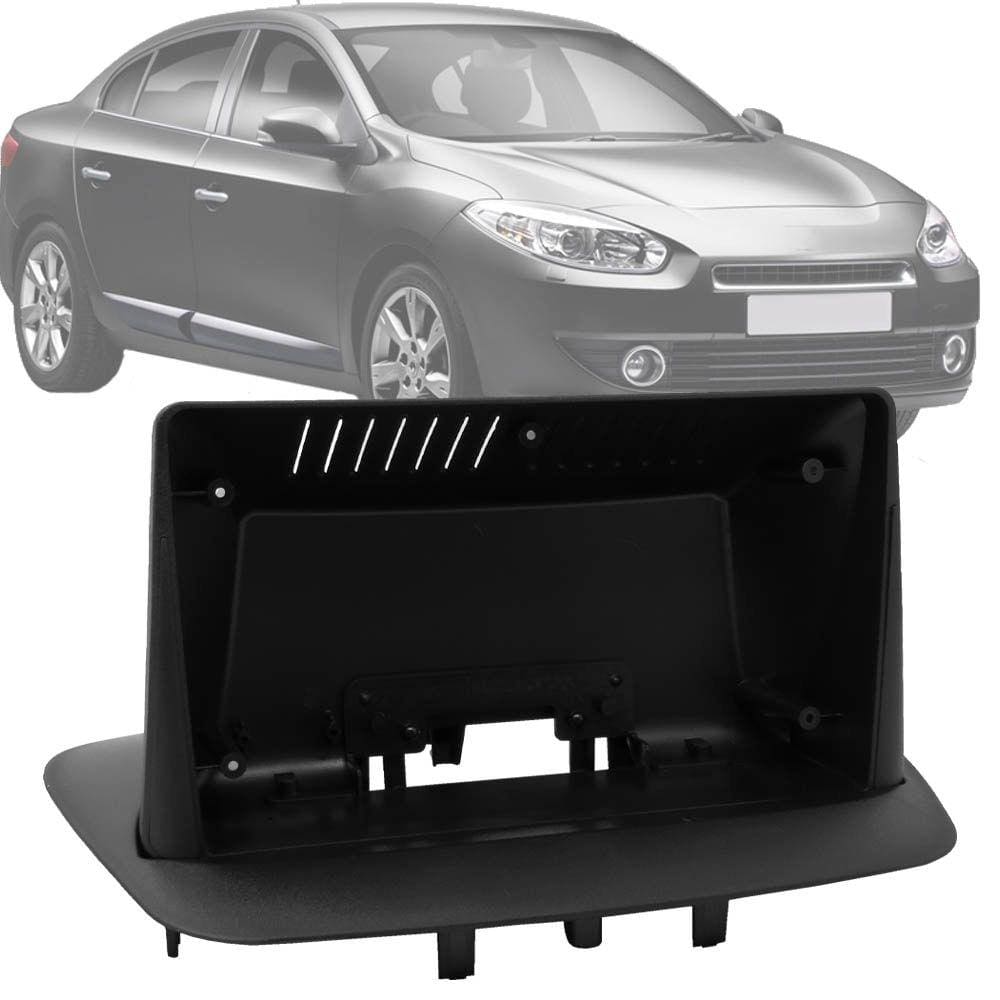 Moldura Painel 2 Din 9&quot; Polegadas Fluence 2011 até 2017 Preto