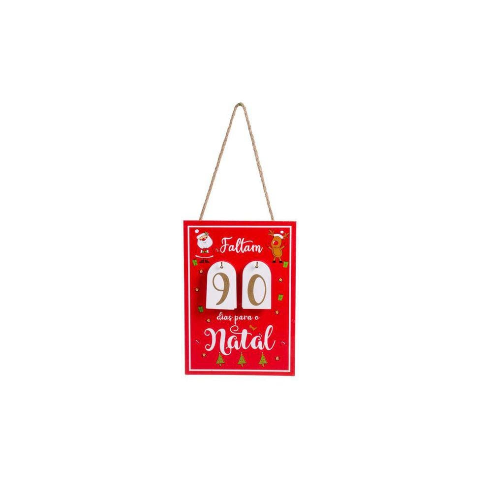 Placa Contagem Regressiva Natal Decoração Natal