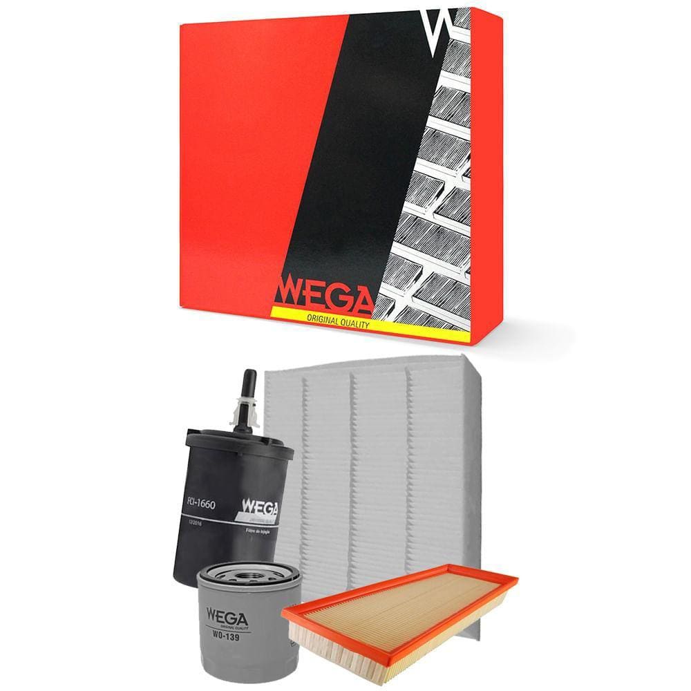 Kit Troca De Filtros Onix 1.0 Flex 2019 A 2022 Wega
