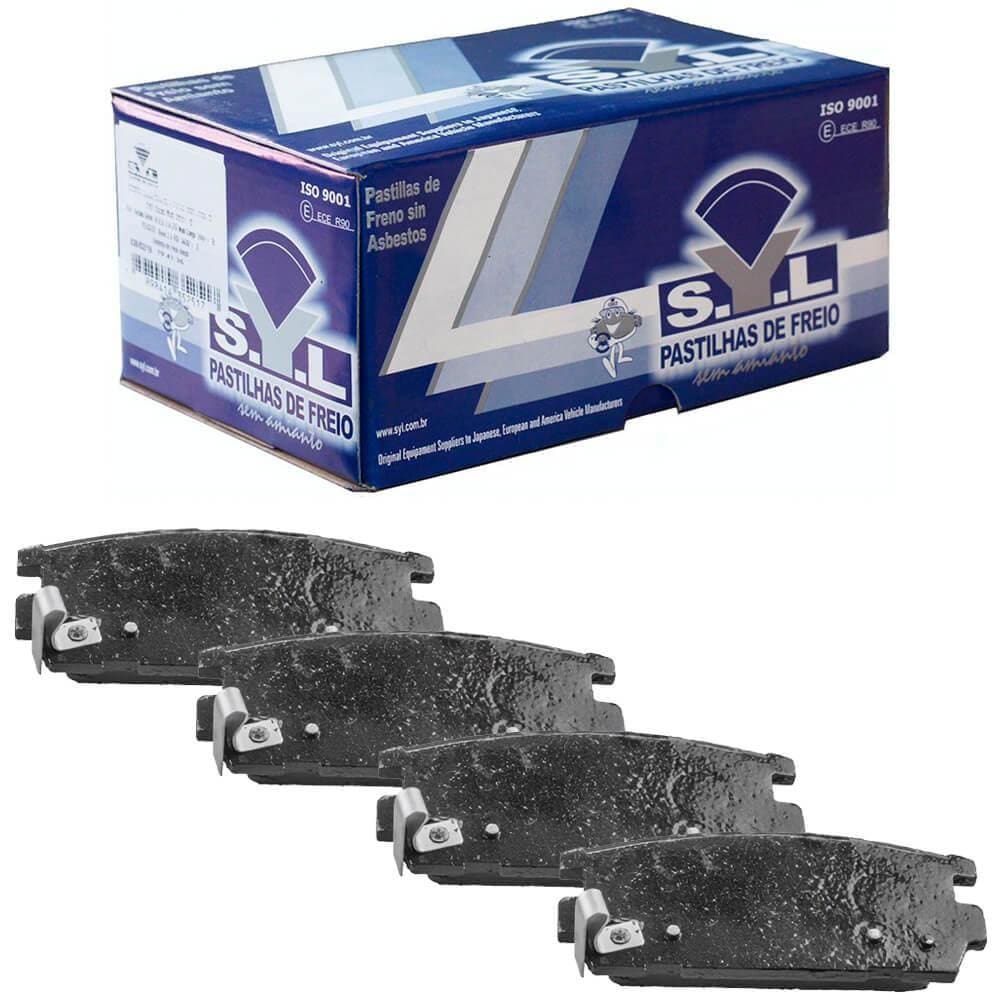 Kit Pastilha Freio Terracan 2001 A 2009 Traseiro Mando Syl