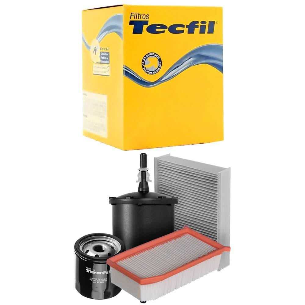 Kit Troca De Filtros Sandero 1.6 16v Flex 2016 A 2017 Tecfil