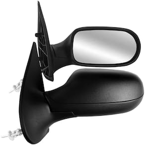 Par Retrovisor Palio Siena Strada 2004 a 2007 2 Portas Preto Com Controle CarolCar