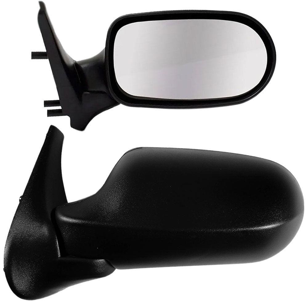 Par Retrovisor Uno Fire 2006 a 2010 2 Portas Preto Sem Controle CarolCar