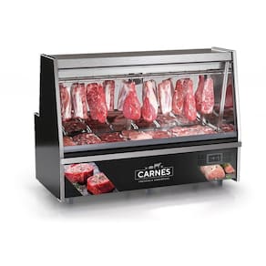 Balcao De Açougue Turino Standard Gats-200 Preto Tendal Duplo Sem Deposito 220V - Gelopar