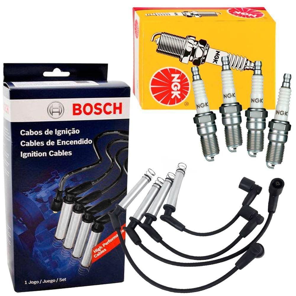 Kit Cabo Bosch + Vela Ngk Parati 1.0 16v 97 A 2001