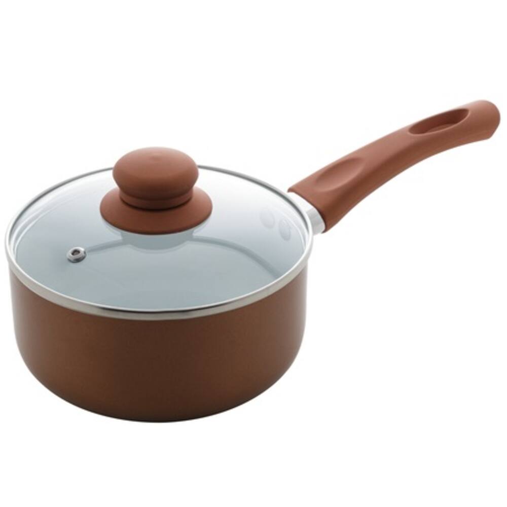 Panela Rosé 20cm Revestimento Cerâmico Com Tampa Lyor