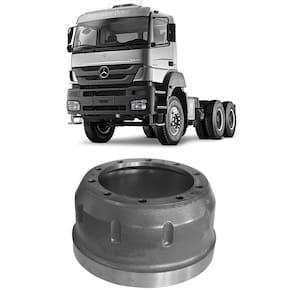 Tambor Freio Mercedes-benz Axor 2831 Sem Cubo 10 Furos