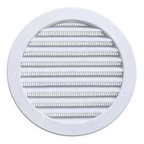 Grade De Ventilação Redonda 20 Cm Com Tela Itc Gr200